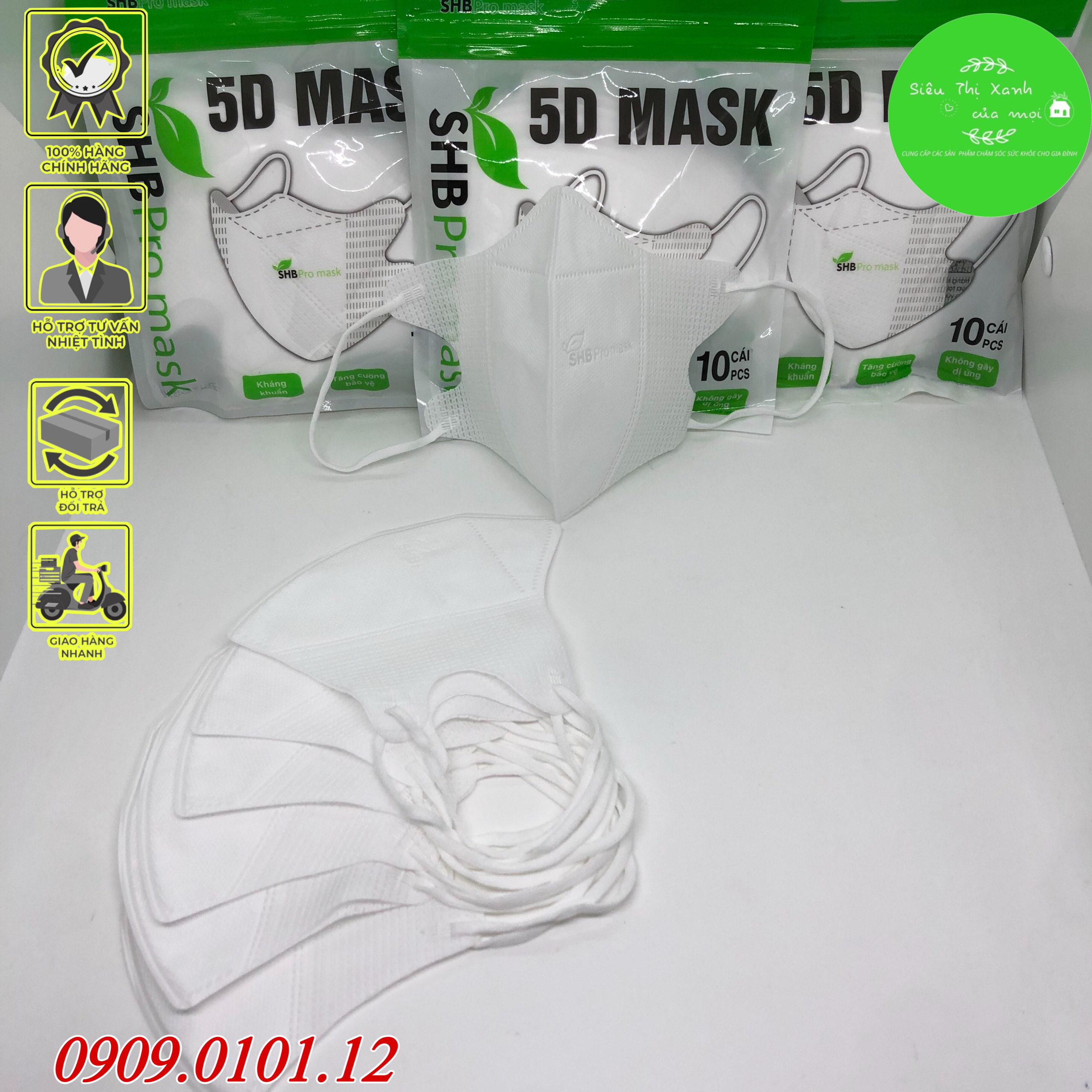 Thùng khẩu trang 5d SHB pro mask nguyên thùng, 5d mask hàn quốc cao cấp