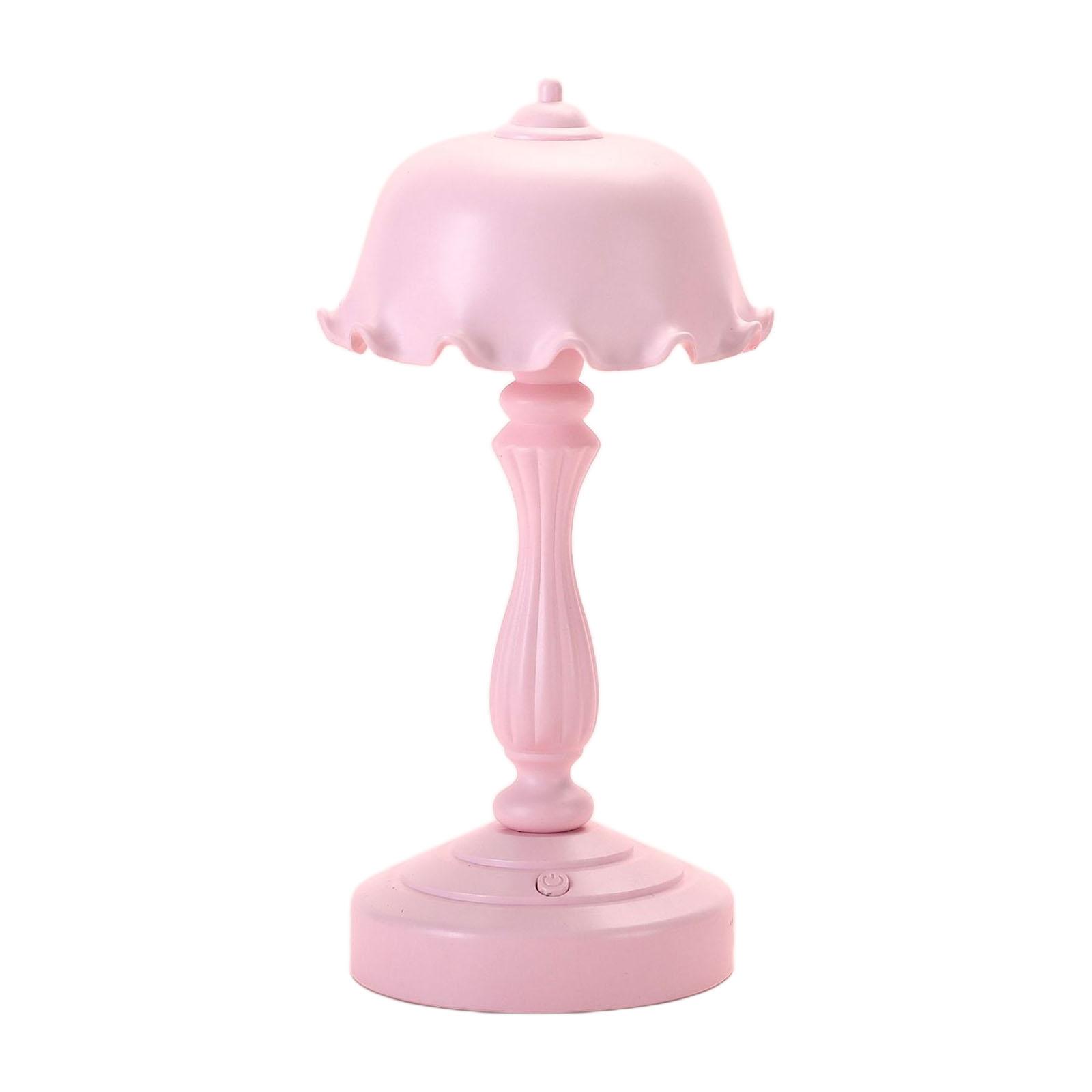 Bedside Table Lamp, with USB Ports, ABS Charger Base with Lotus Shade, Modern Desk Lamp for Bedroom, Living Room, Kid's Room, Dorm, Office