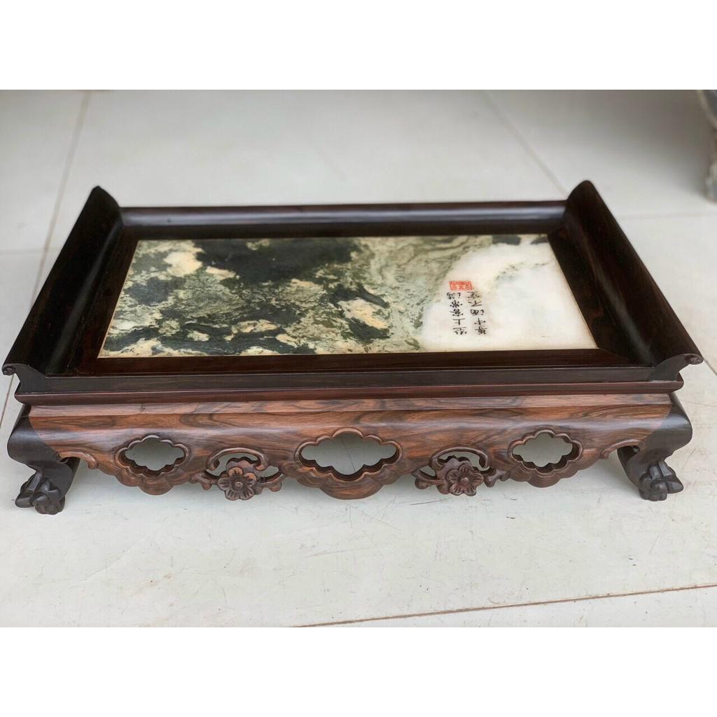 Khay Trà Gỗ Mun Sang Trọng Bàn Khách
