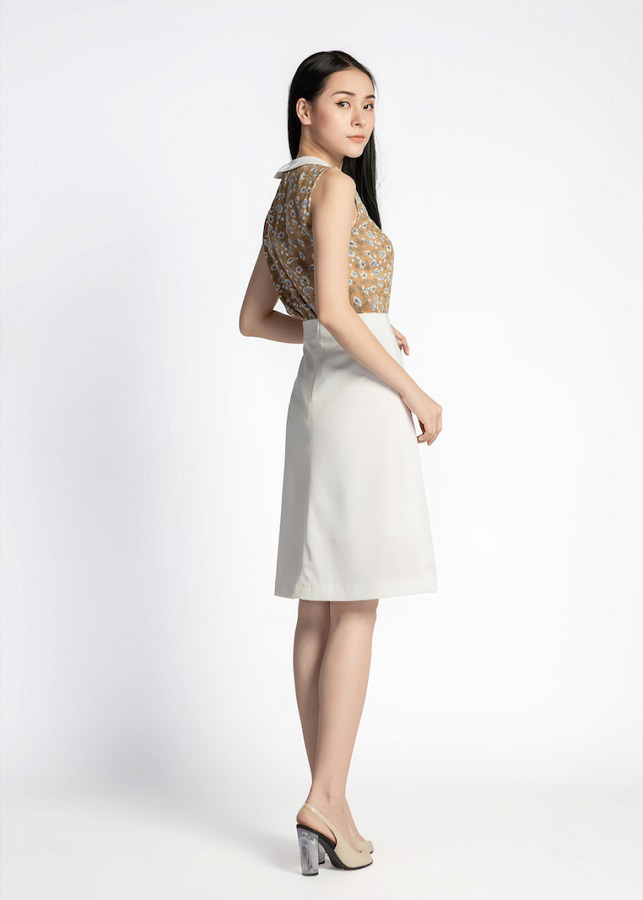 Chân Váy Nữ A Xếp Li Lệch De Leah