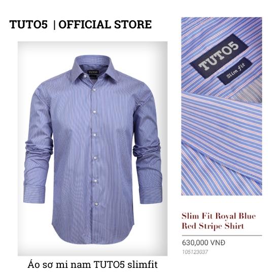 Hình ảnh Áo sơ mi dài tay nam TUTO5 sơ mi công sở họa tiết sọc kẻ caro Slim fit Shirt cotton chống nhăn cao cấp phong cách trẻ trung, nam tính