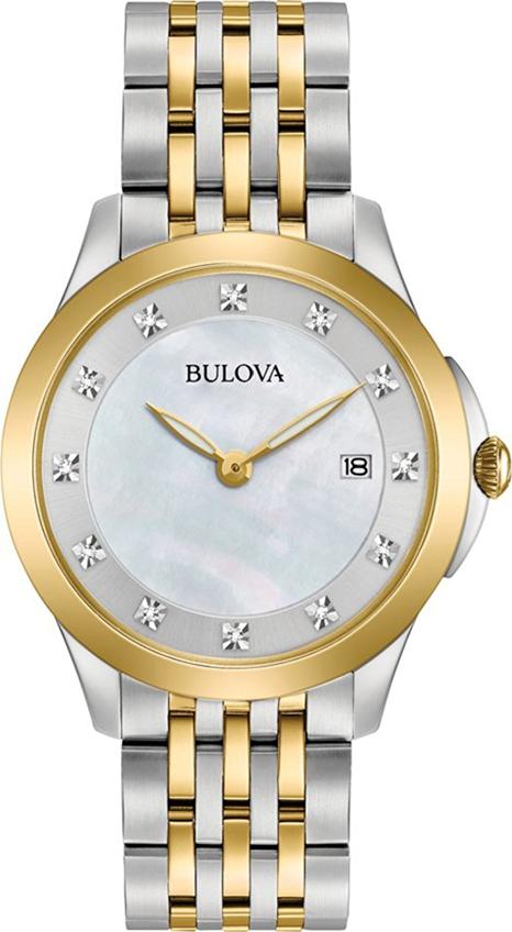 Đồng Hồ Nữ Dây Kim Loại BULOVA 98S161 (36mm) - Bạc Viền Vàng