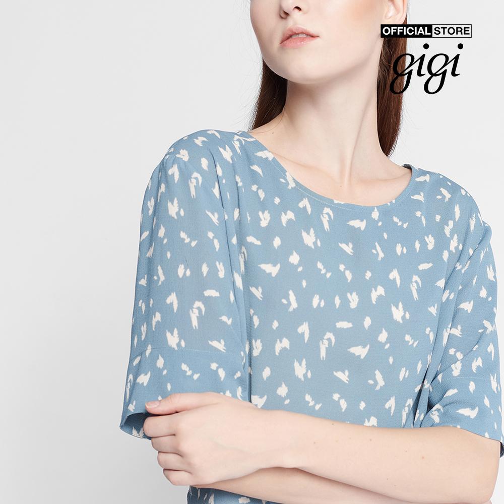 GIGI - Áo kiểu nữ phom suông tay ngắn Cut Out Back G11081202126
