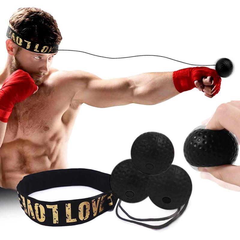 Đầu đấm bốc bóng đào huấn anh ấy Boxing Ball Phản ứng bóng đàn hồi Bóng treo trẻ em Người lớn Hộ gia đình Huấn luyện Boxing Ball Màu sắc: Đen: Đen