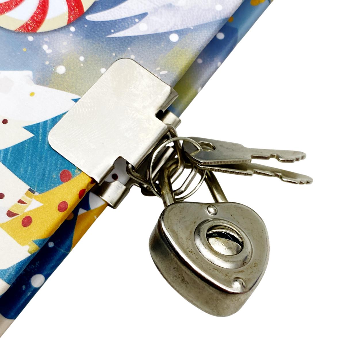 Sổ Nhật Ký Có Khóa Merry Christmas - MP CH24078 - Chim Cánh Cụt