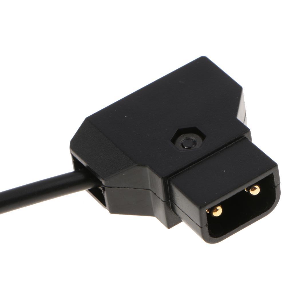 2pcs D-tap Power Cable Cord w/ Reverse Polarity Protection for BMPCC 4k 0.5m