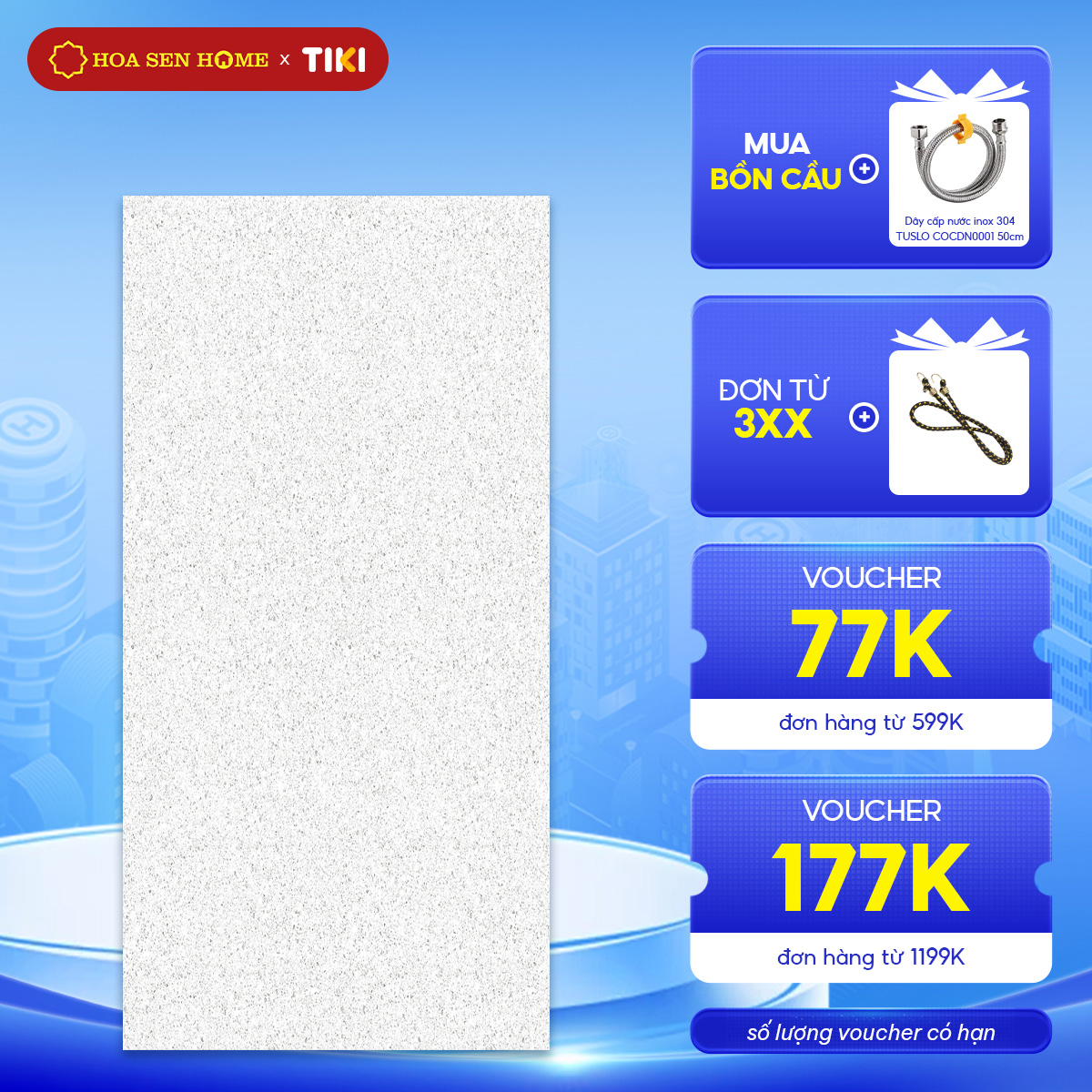 Gạch men ốp tường LUSTRA INCEF0300600009TN loại gạch ceramic độ dày 9mm, gạch 1 face, kích thước 300mmx600mm, thùng 6 viên - Hàng chính hãng