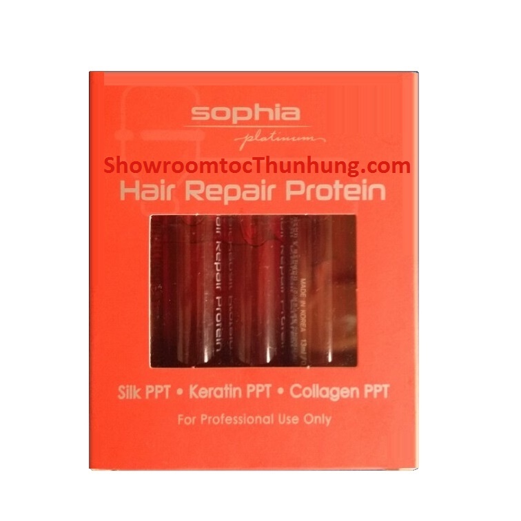 Protein Phục Hồi Hư Nát Sophia Platinum Hair Repair Protein (13mlx10) tặng kèm móc khoá