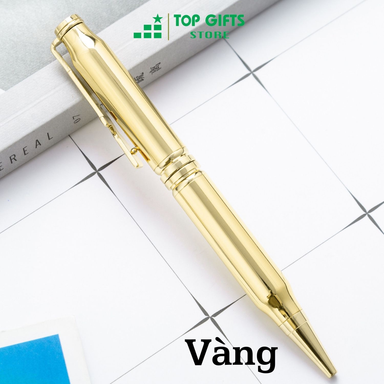 Bút ký khắc tên VD060 - khắc tên theo yêu cầu mực xanh ngòi 0.7mm