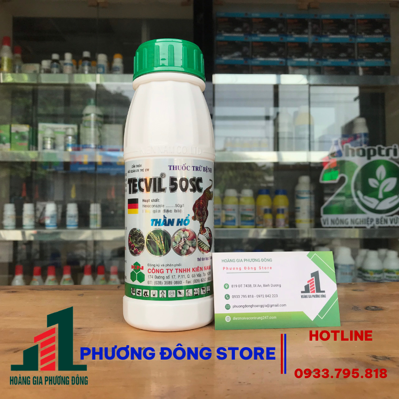 Thuốc trừ bệnh hiệu quả Tecvil 50SC 500ml, 1 lít