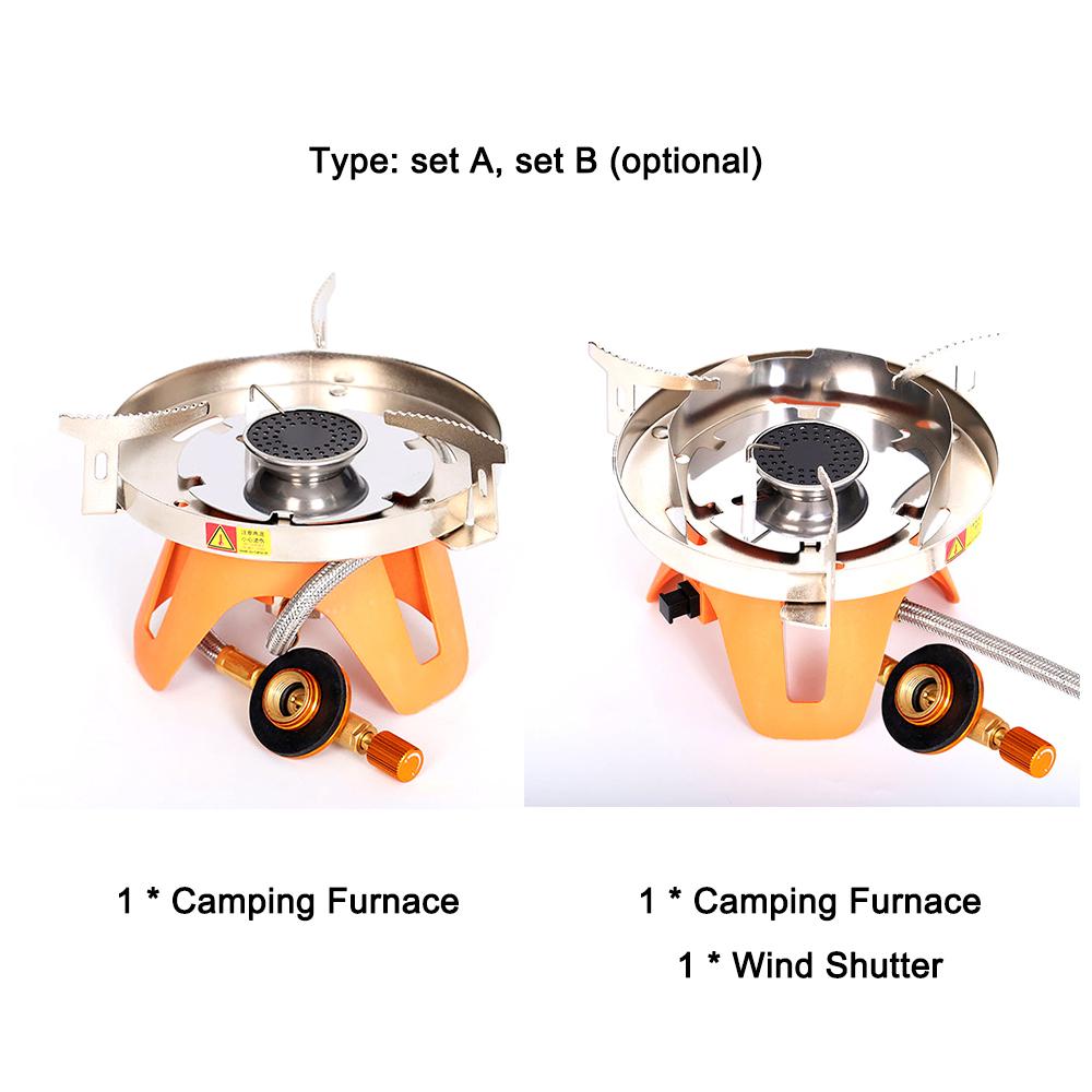 Outdoor Camping Metal Stoves Portable Picnic Barbecue Furnace Windproof Outdoor Cooking Accessory