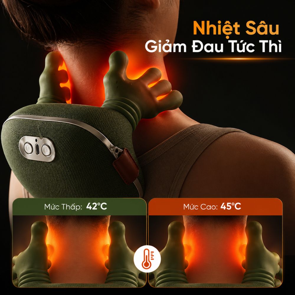 Máy Massage Cổ Vai Gáy Kachi MK449 - Giải Pháp Thư Giãn Hoàn Hảo - Hàng chính hãng