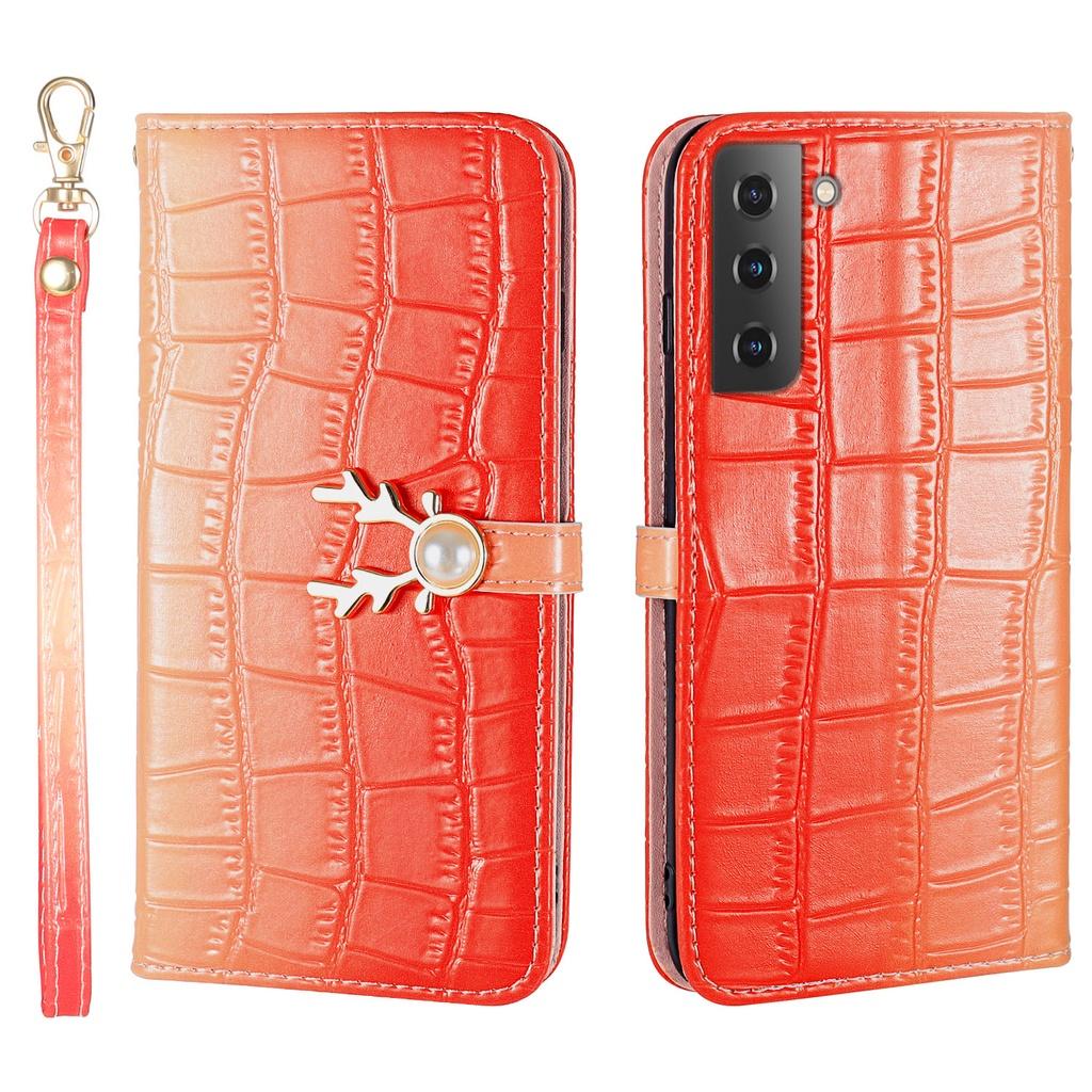Ốp điện thoại da gập màu gradient dành cho Samsung Galaxy S20 Plus S20+ S20 Ultra S20FE S21 Plus S21+ S21 Ultra S21FE