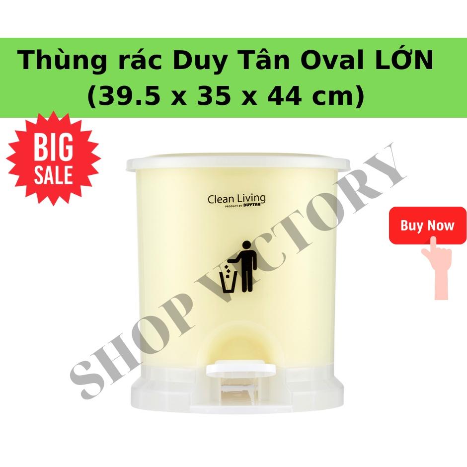 Thùng rác Đạp Chân Nhựa Duy Tân hình Oval lớn