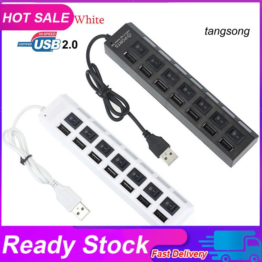 Ổ cắm Ts-7/ 4 cổng usb 2.0 có công tắc bật/ tắt cho máy tính bảng/ máy tính bàn