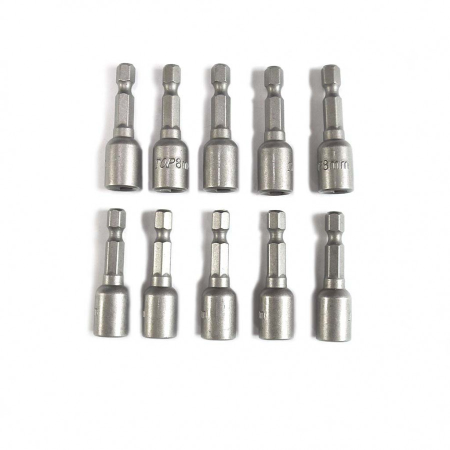 Bộ 10 đầu siết tôn 8mm ngắn