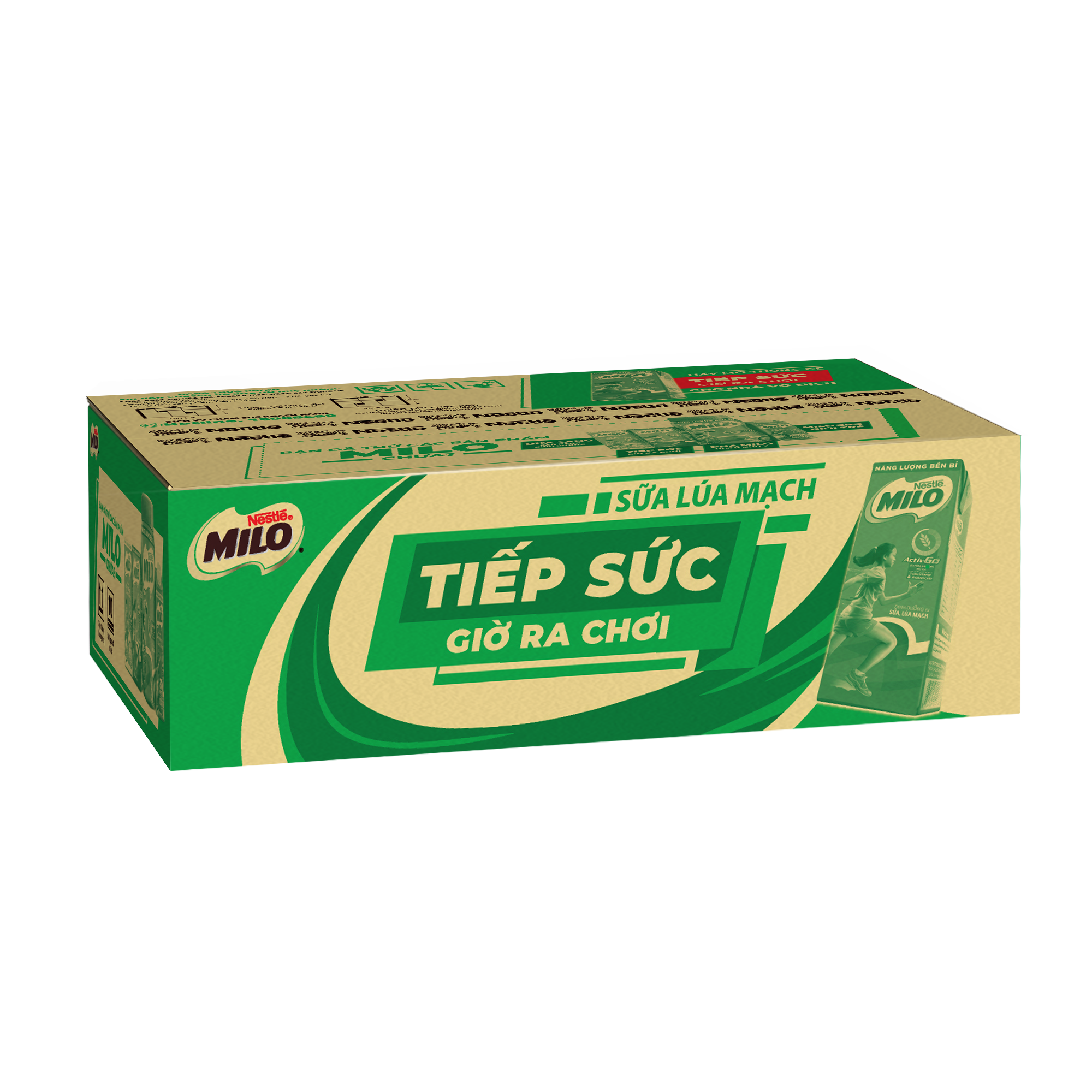 Thùng 48 Hộp Sữa Nestlé MILO Nước (180ml / Hộp)