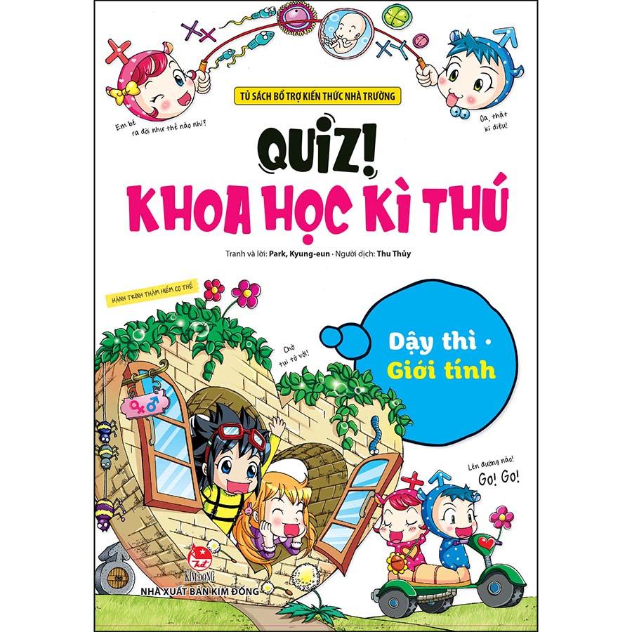 Combo 5 Cuốn - Quiz! Khoa Học Kì Thú: Thực Phẩm Dinh Dưỡng + Khủng Hoảng Rác Thải + Dậy Thì Giới Tính + Thám Hiểm Hang Động + Khám Phá Trái Đất