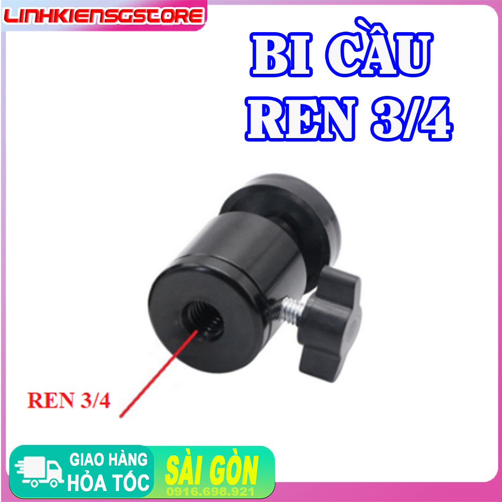 Ball head Bi Cầu Lỗ Ren LỚN 3/8 Q34