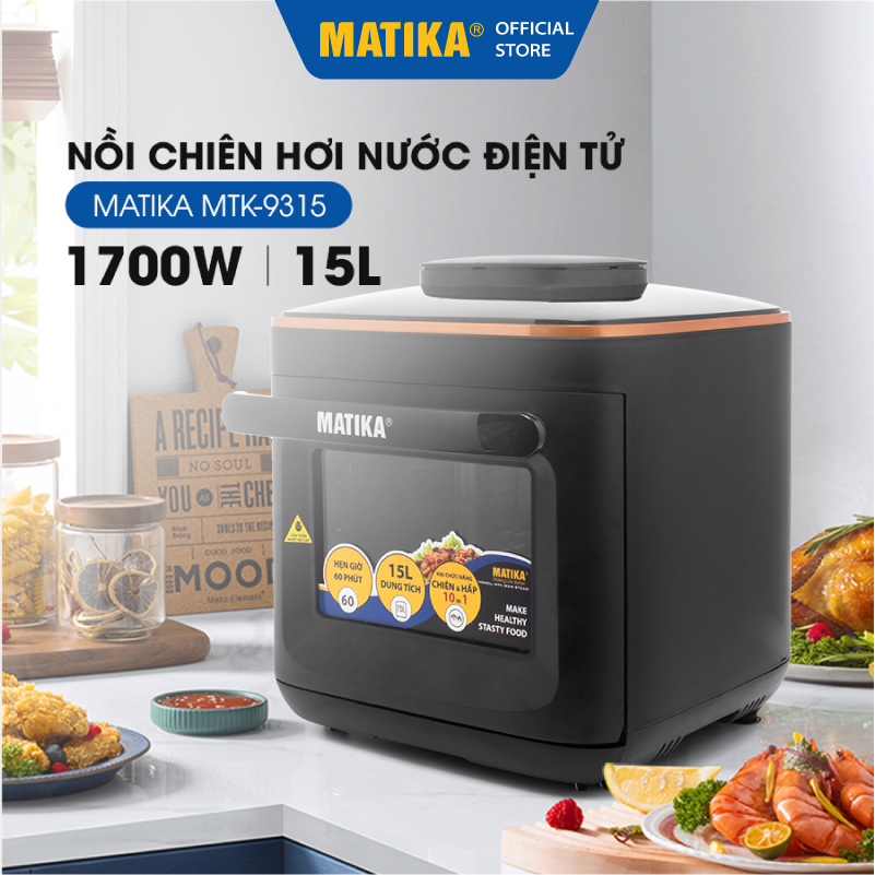 Nồi Chiên Hơi Nước MATIKA 15l MTK-9315, Hàng Chính Hãng