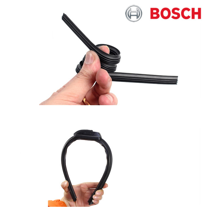 Cần gạt nước mưa xương mềm Bosch AEROFIT và Evolution dùng cho xe 4 -5 đến 7 chỗ kích thước 14 inch đến 26 inch