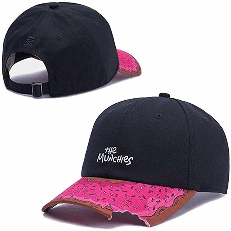 Snack cap men and women pink cap adult headdress hip hop streetwear casual sunscreen baseball cap