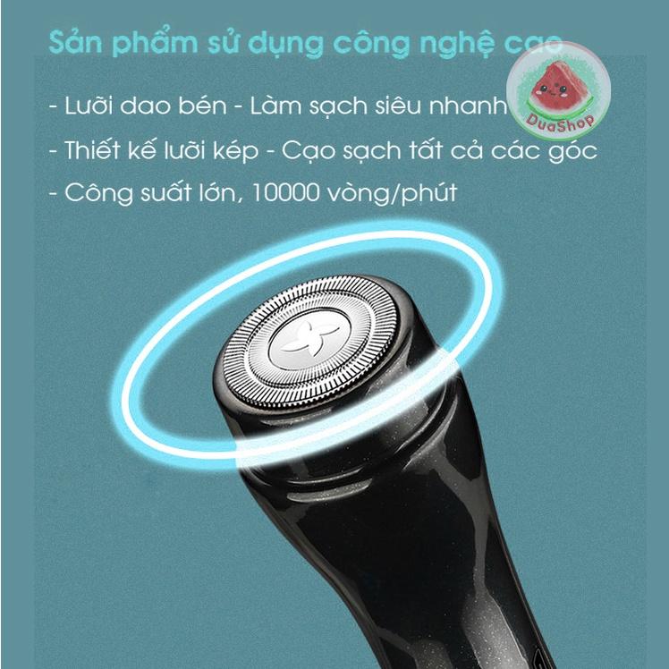 Máy Cạo Râu Mini Bỏ Túi Feihong - Cạo Lông Unisex Đa Năng Pin Sạc USBDuashop
