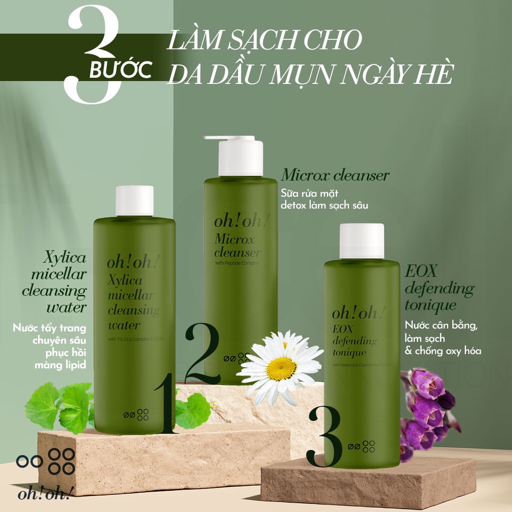 Sữa Rửa Mặt Làm Sạch Sâu Cho Mọi Loại Da oh!oh! Microx Cleanser (with Peptide Complex) (150g)