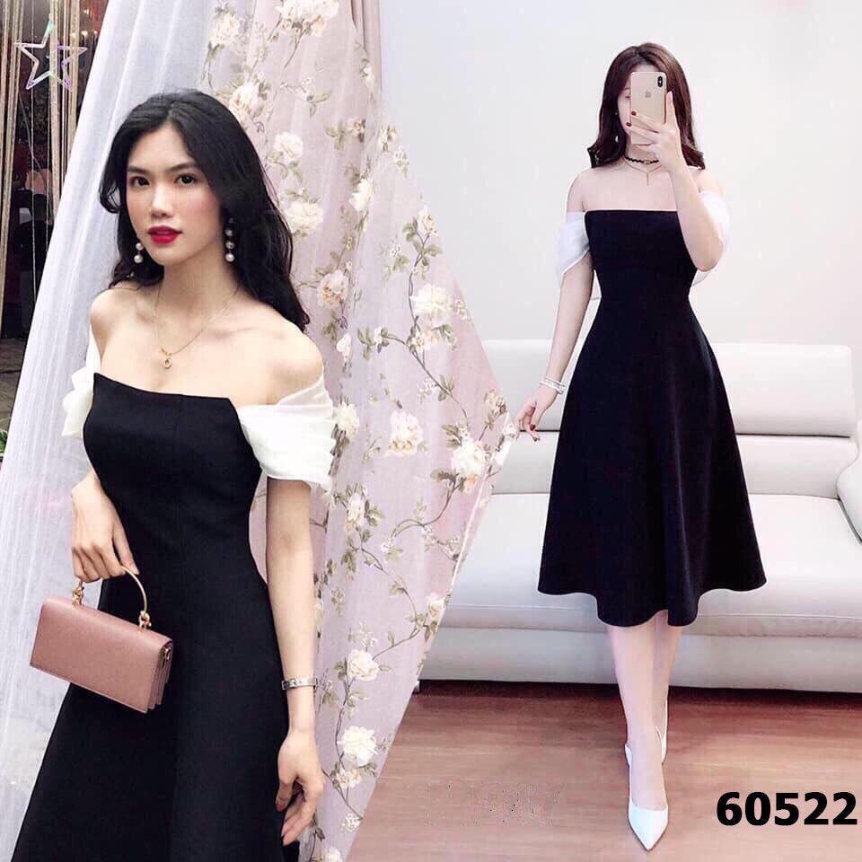 Đầm xòe tiểu thư phối voan cực đẹp