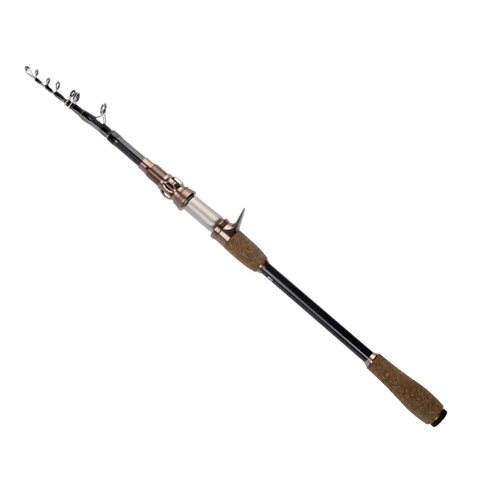 Fishing Rod, Carbon Fiber Casting Fishing Rod Lightweight Fly Fishing Rod for Bass Trout, Freshwater, Lure Fishing, Bass, Salmon