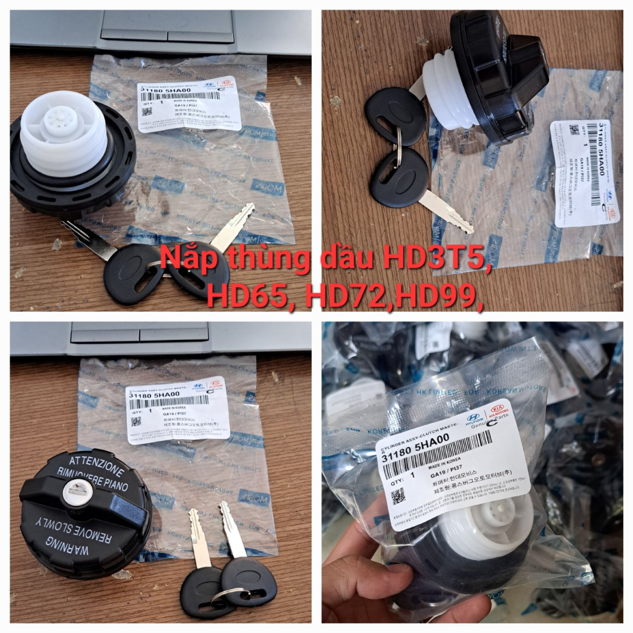 31180 5HA00 Nắp thùng dầu xe tải Huyndai HD1T-HD3T5-MIGHTY 2-COUNTY-HD65-HD72-HD99-N250