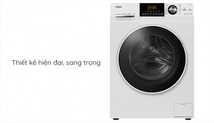Máy giặt AQUA AQD-D1000A N2, 10.0kg, Inverter Thiết kế hiện đại, sang trọng