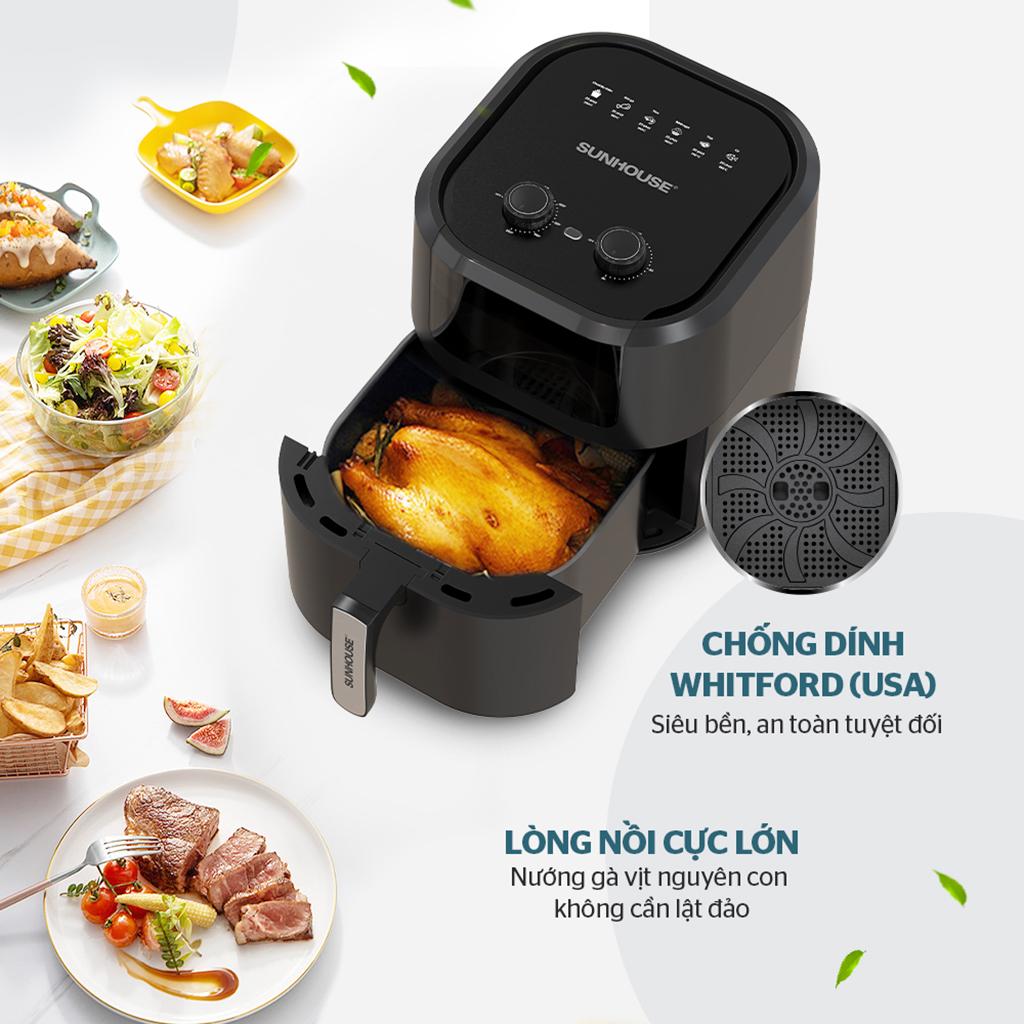 Nồi chiên không dầu Sunhouse 9 lít SHD4037  - Hàng chính hãng