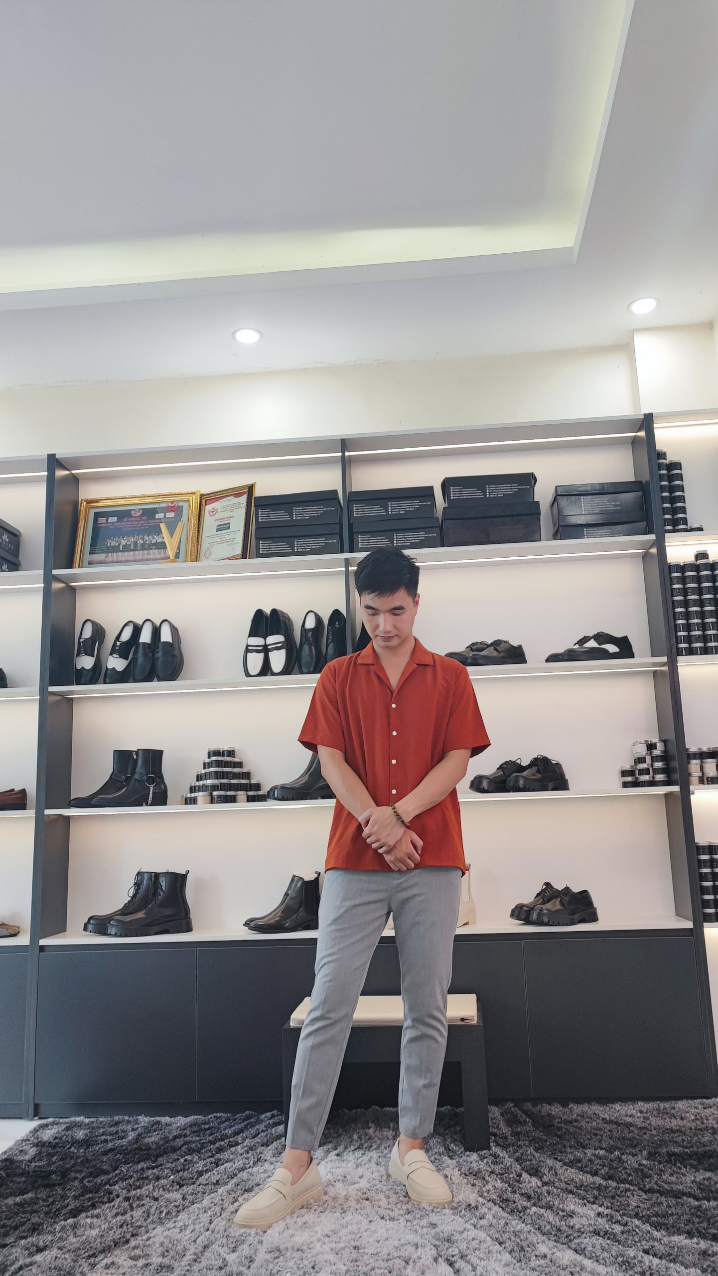 Giày Loafer da Nubuck Tan LEMANS PL01N, đế tan hạt kim cương tăng cao 4cm khuôn độc quyền Bảo hành 24 tháng