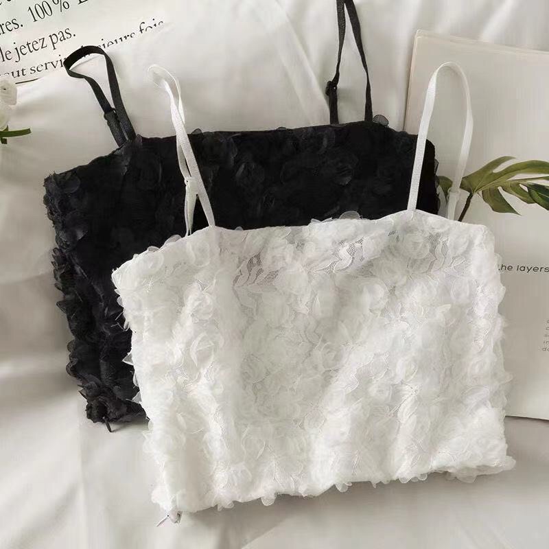 Áo Bra ren hoa nổi sẵn đệm mút Lylylorem BR036