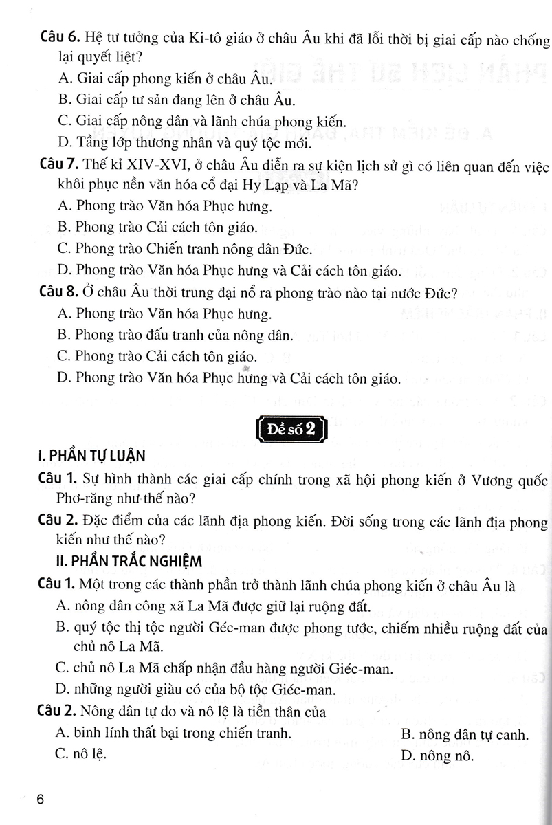 Đề Kiểm Tra Đánh Giá Lịch Sử Lớp 7 (Dùng Chung Cho Các Bộ SGK Hiện Hành)  - HA