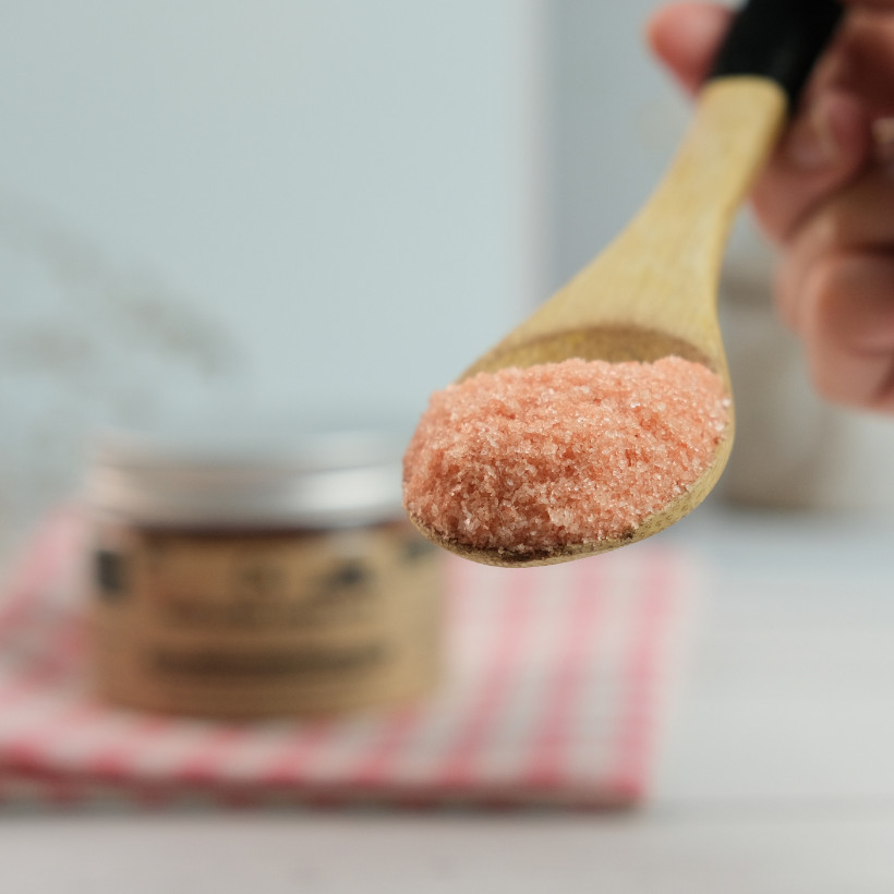 Muối hồng Himalaya GUfoods (dạng hạt mịn) - Tự nhiên, Giàu khoáng chất vi lượng, Không phụ gia, Không tinh chế