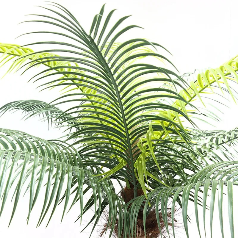 Cây chà là cau cảnh giả - Thân nhựa lõi thép - Cao 180cm - Cây giả hoa lụa Decor trang trí nhà cửa