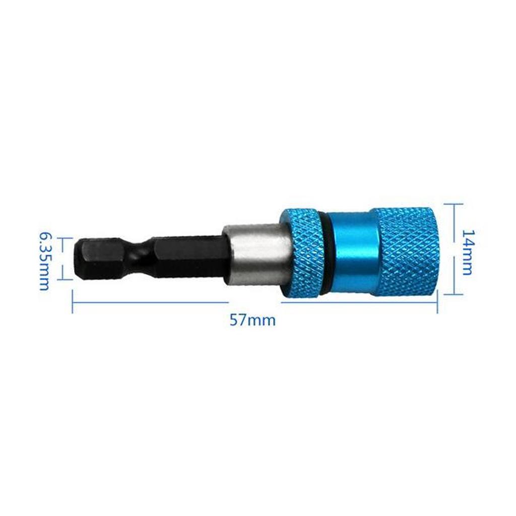 1/4 Inch Impact Drive Hex Shank Quick Release Change Holder Bit Drill Chuck