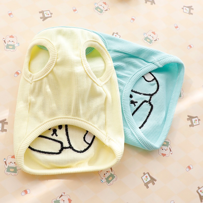 Áo cộc tay thỏ cà rốt cute ngộ nghĩnh Cho thú cưng