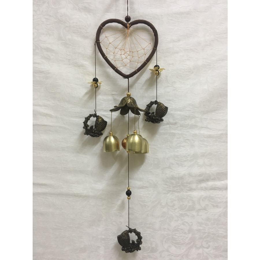 Chuông gió phong thủy và trang trí  Dream catcher cá VG41