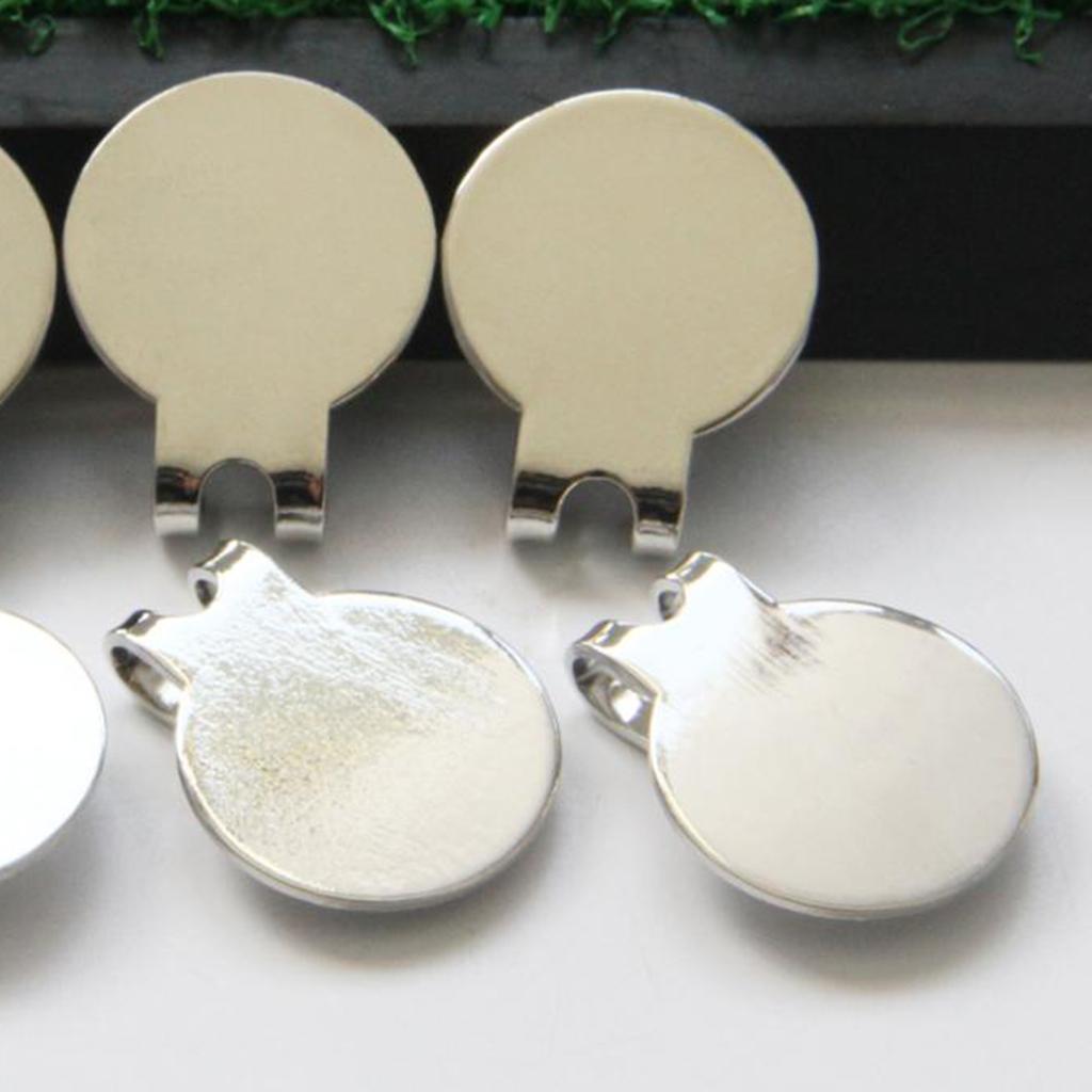 6Pcs/Set Golf Hat Clips - Heavy Duty Zinc Alloy