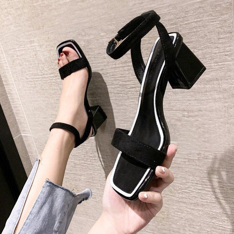 Giày Cao Gót Da Lộn Thời Trang Thanh Lịch Cho Nữ