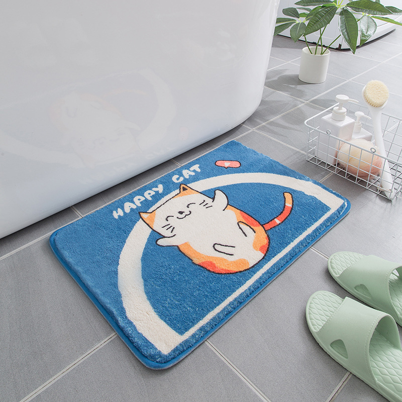 Thảm Chùi Chân Lau Chân 40x60cm Nhiều Hình Cute Thấm Nước Chống Trơn Phù Hợp Phòng Khách Phòng Ngủ Nhà Tắm