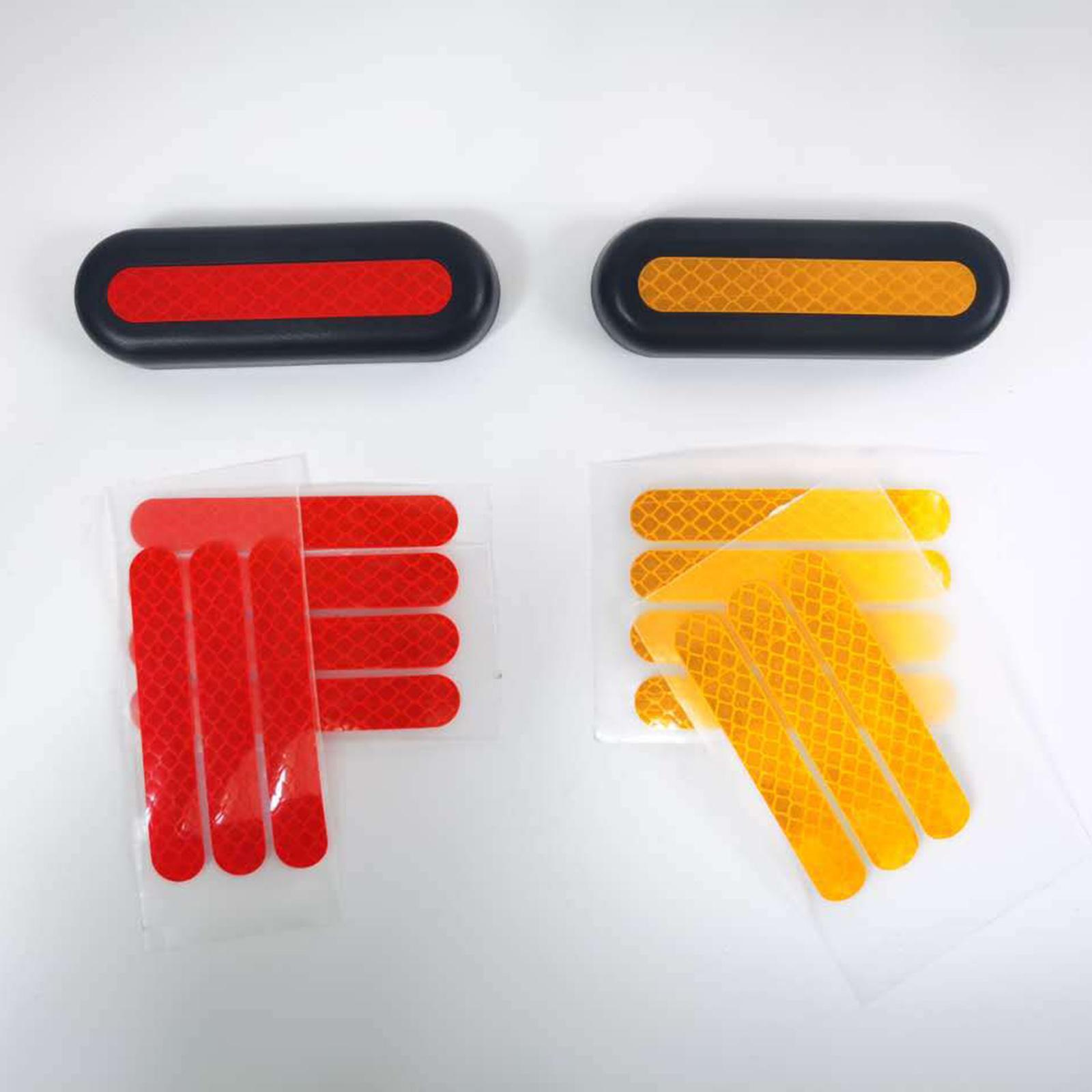 Reflective Sticker Set for Max G30 Electric Scooter Front Rear Wheel Cover Sticker Replacement