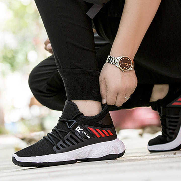 Giày Thể Thao Sneaker Nam , Đế Êm, Nhẹ Thoáng Khí, Thích Hợp Đi Chơi, Đi Hoc, Đi Làm, Đế Cao Su Đúc, Chống Trơn Trượt, Hạn Chế Mòn Đế, Miếng Lót Giày Cấu Trúc Tổ Ong Tảo Cảm Giác Êm S327 - 43