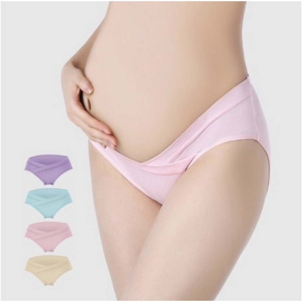 Combo 5 Quần Lót Bầu Cạp Chéo 100% Cotton Kháng Khuẩn Spring Loại Túi Zip Đẹp