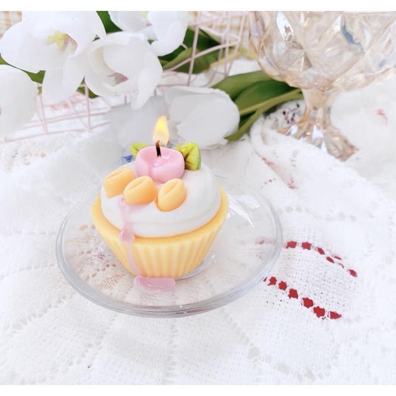 Nến Thơm Bánh Cupcake Phủ Kem Cherry Màu Pátel, Quà Tặng Ý Nghĩa
