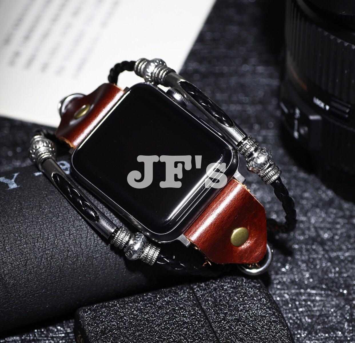 Johnifashion Dây đeo đồng hồ apple watch, dây aw da khoá thép ko gỉ, thời trang cho cả nam và nữ