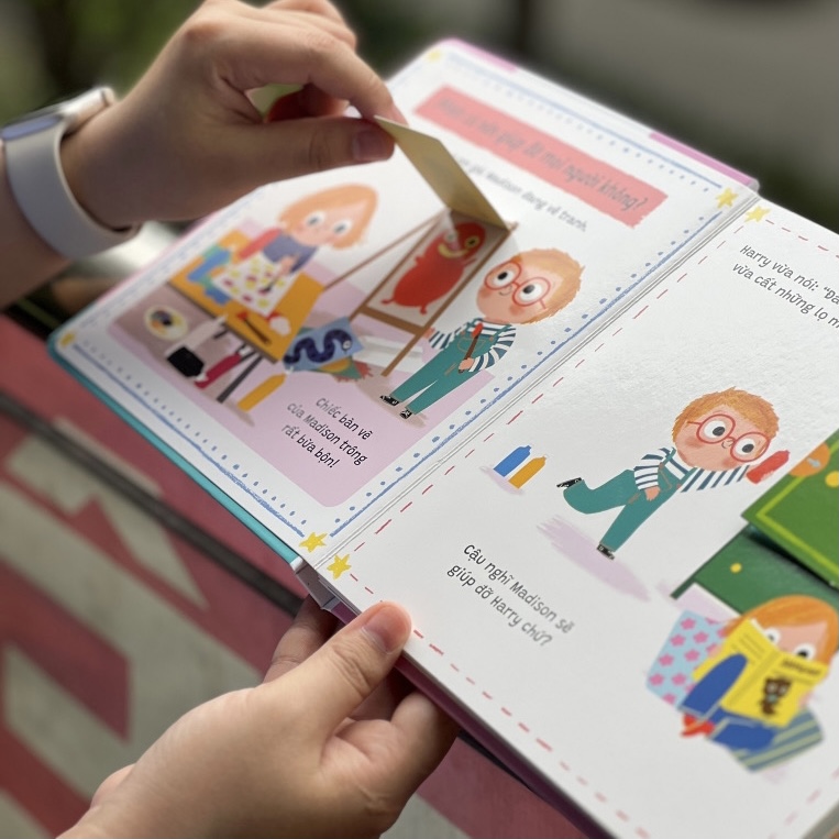 Sách Lật Mở Chuyển Động - Những Cảm Xúc Nhỏ Quan Trọng Của Bé - Nhiều Chủ Đề - TNBooks